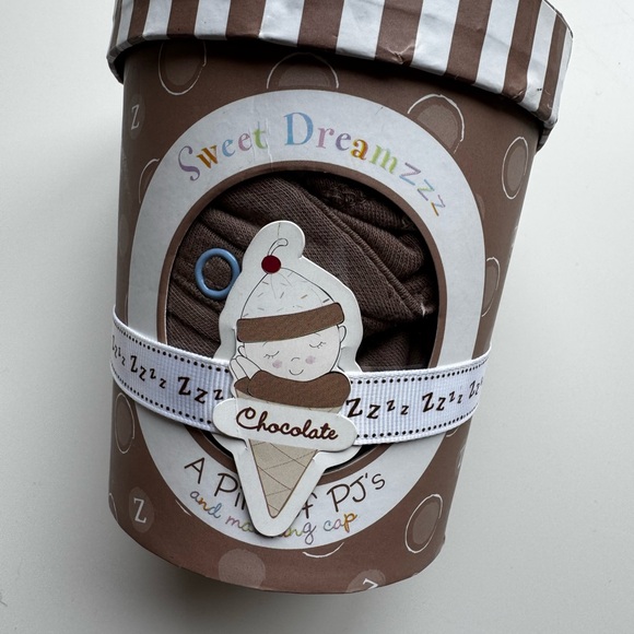 Baby Aspen Other - NWOT Baby Aspen Chocolate Brown Pajama “Sweet Dreamzzz” Gift Set